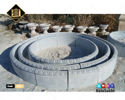 حوض سنگی حیاط