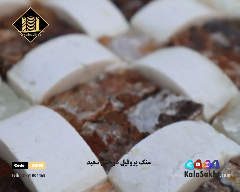 سنگ انتیک پروفیل درختی سفید