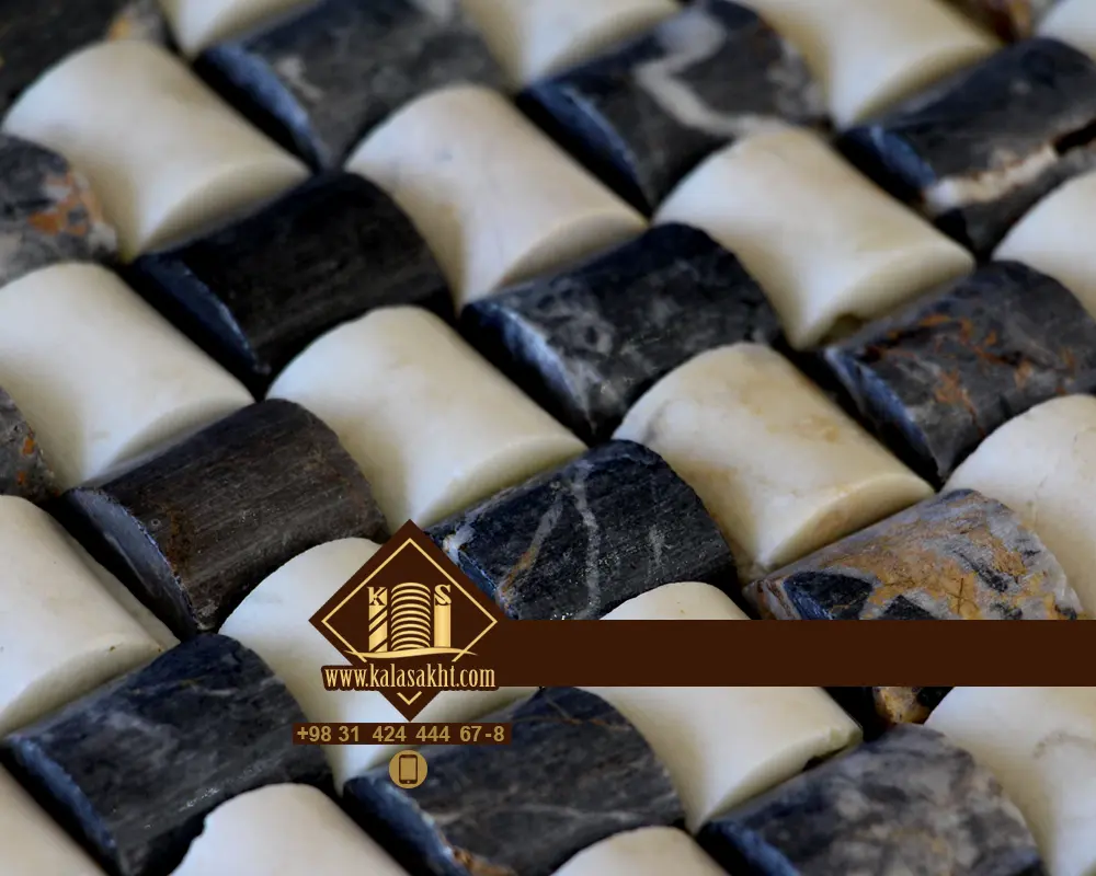 سنگ پروفیل سفید و مشکی