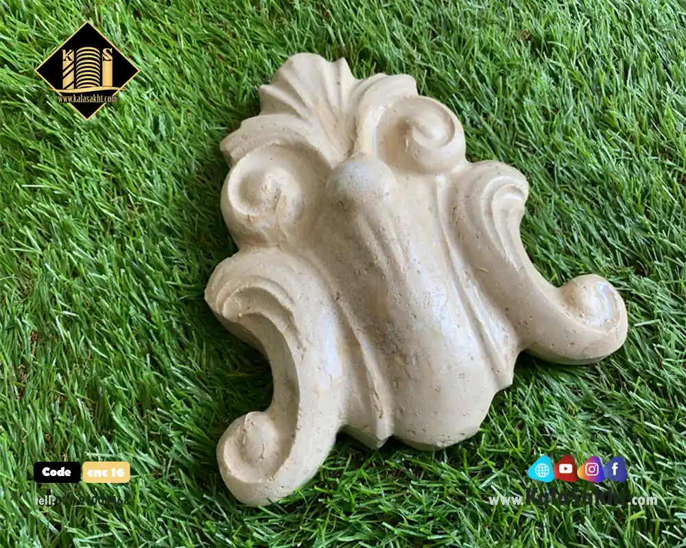گل نیمه سنگی نما رومی cnc12