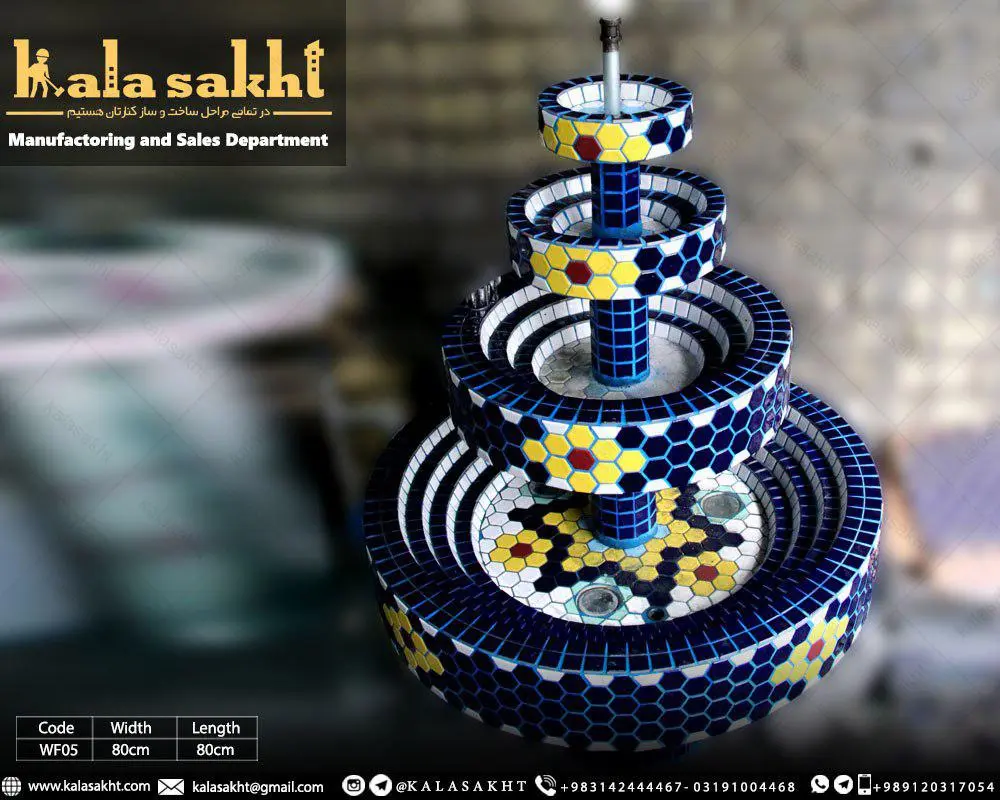 آبنمای چهار طبقه - ابعاد 90/70/50/30