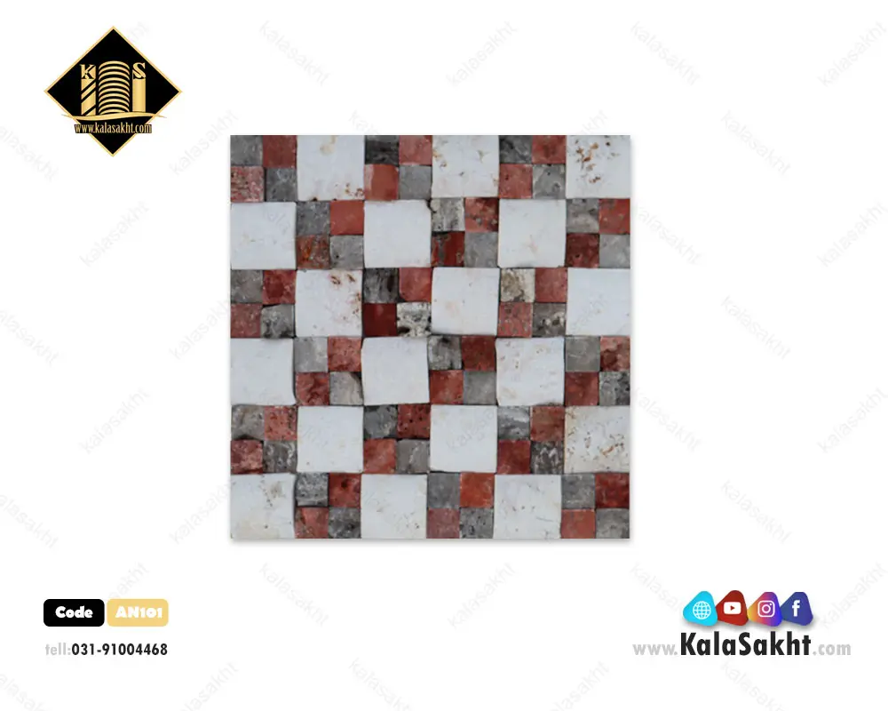سنگ آنتیک پروفیل رو توری سیلور قرمز