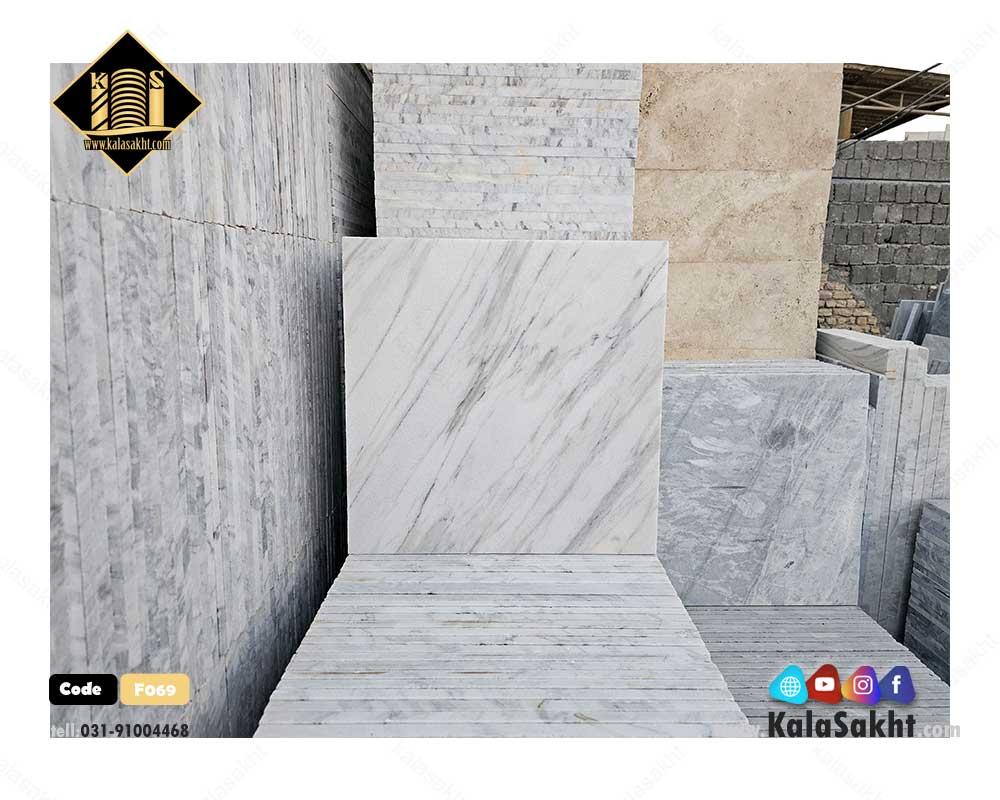 سنگ کف 50*50 چینی سفید