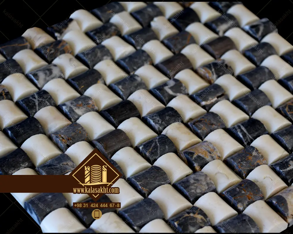 سنگ پروفیل سفید و مشکی