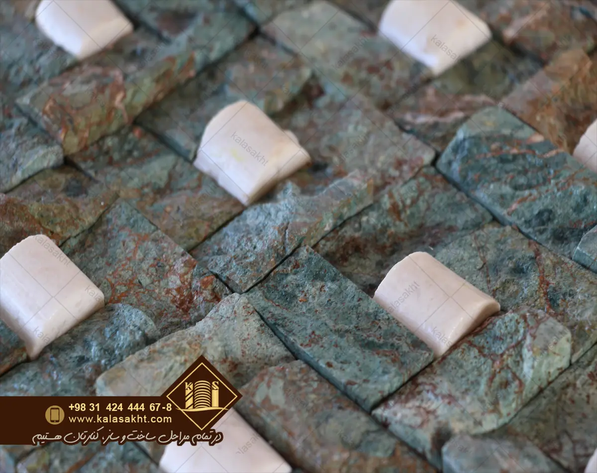 سنگ گیوتین ابعاد ریز طرح فیروزه ای