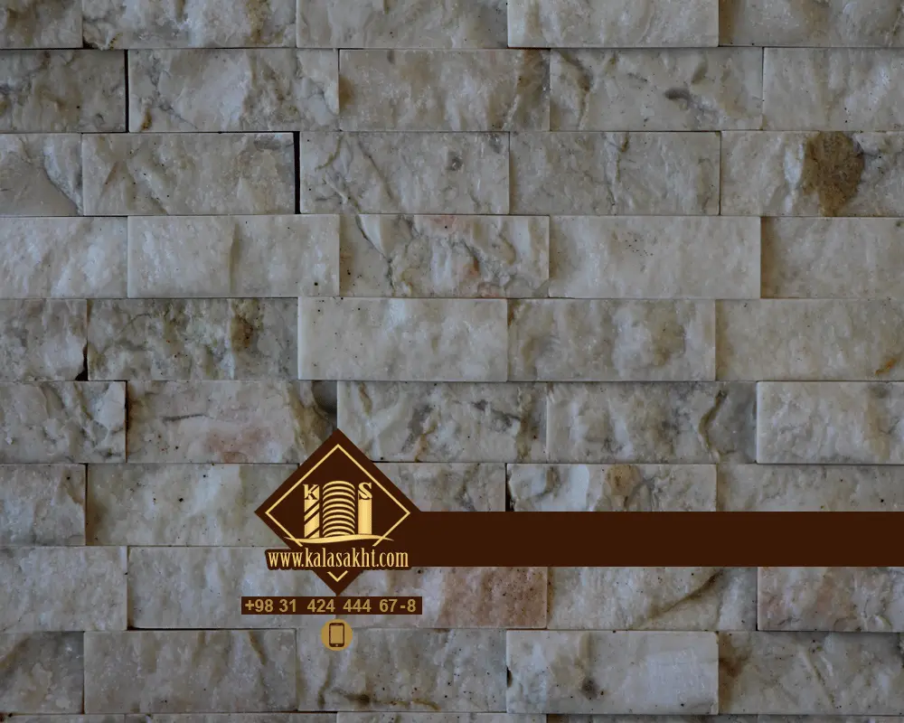 سنگ آنتیک مرمری نمای داخلی مدل جوشقان ابعاد ریز