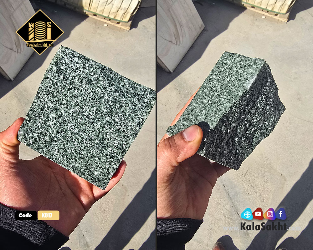 سنگ کوبیک سبز گرانیت