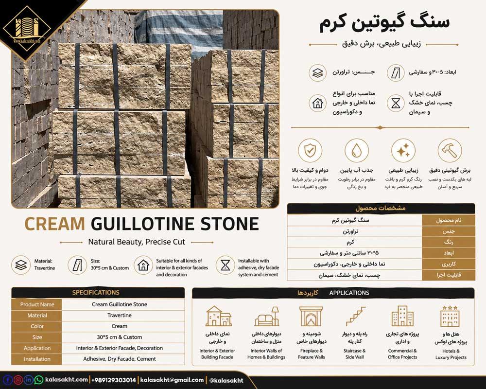 سنگ گیوتین قیچی کرم