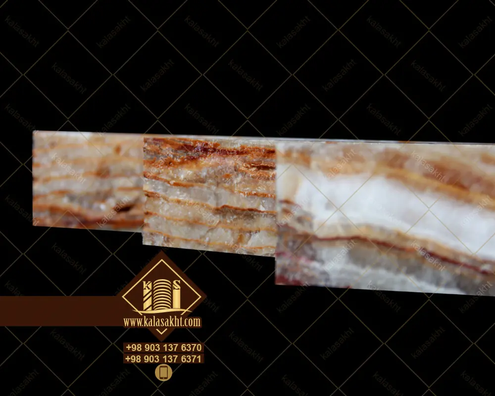 سنگ آنتیک طرح گیوتین مرمر موج دار