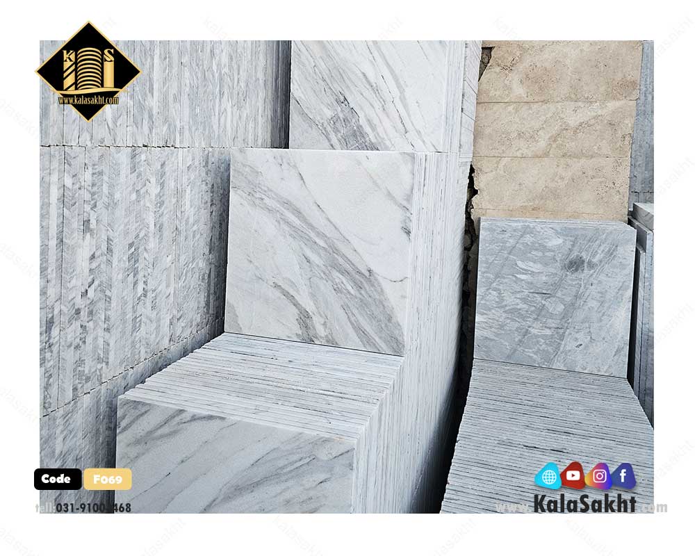 سنگ کف 50*50 چینی سفید