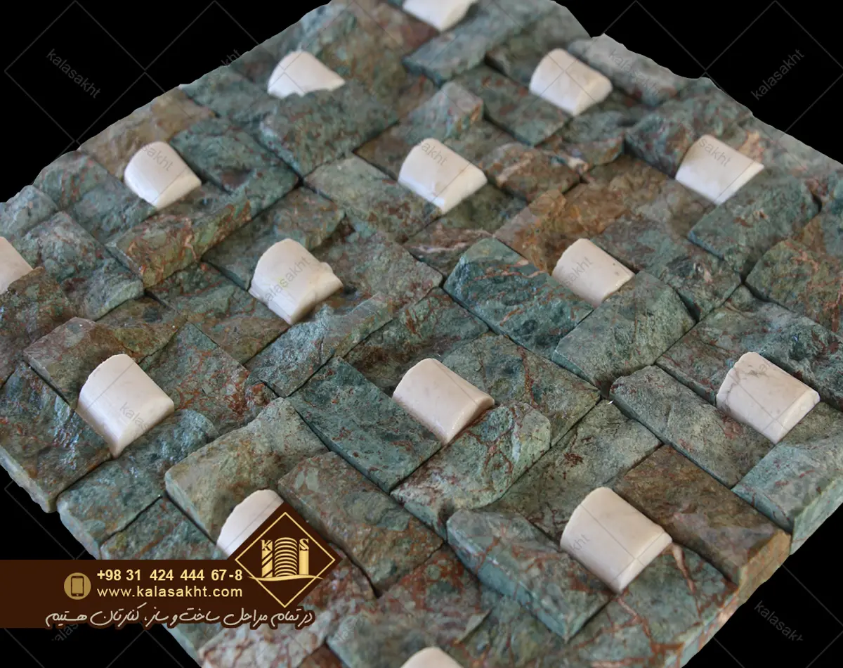 سنگ گیوتین ابعاد ریز طرح فیروزه ای