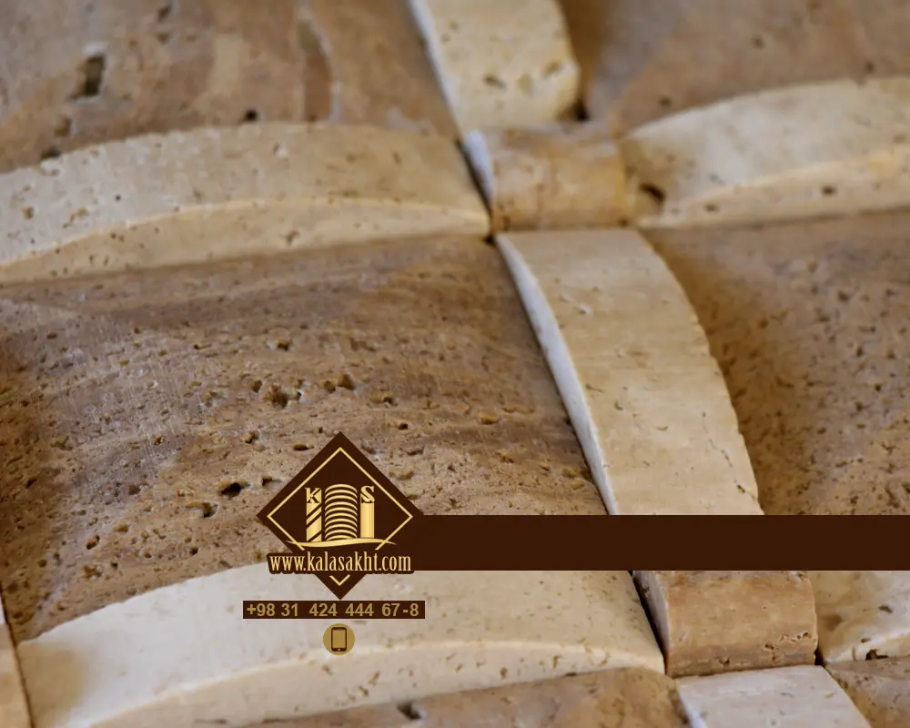 سنگ آنتیک پروفیل شکلاتی سفید