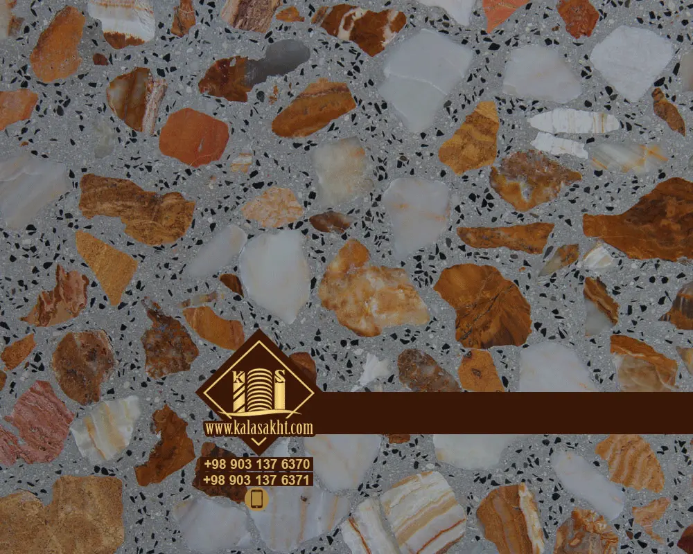 موزائیک سیمان و سنگ طرح الوان سیاه