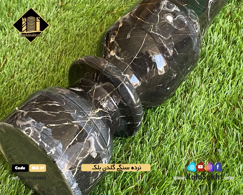 نرده سنگی گرد گلدن بلک