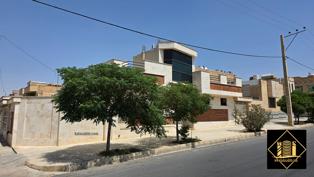 نما ساختمان آجر و سنگ