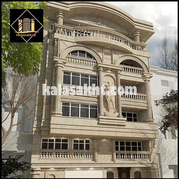 نمای رومی با سنگ و جسمبه