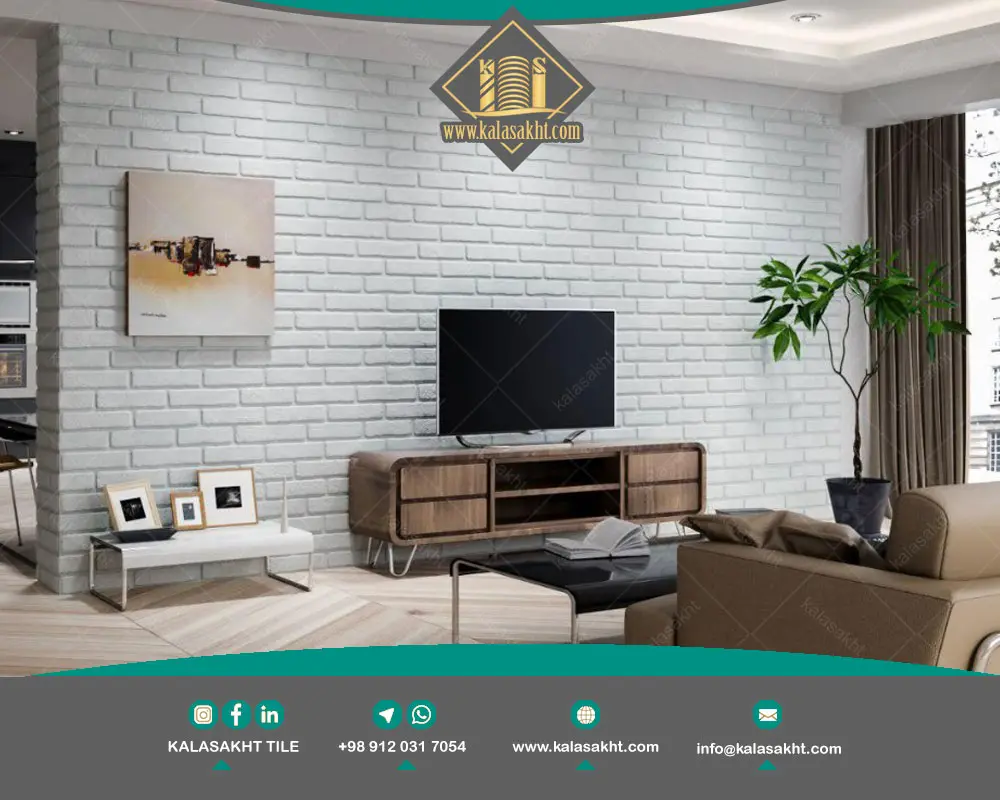 سرامیک آجری سفید 30*90