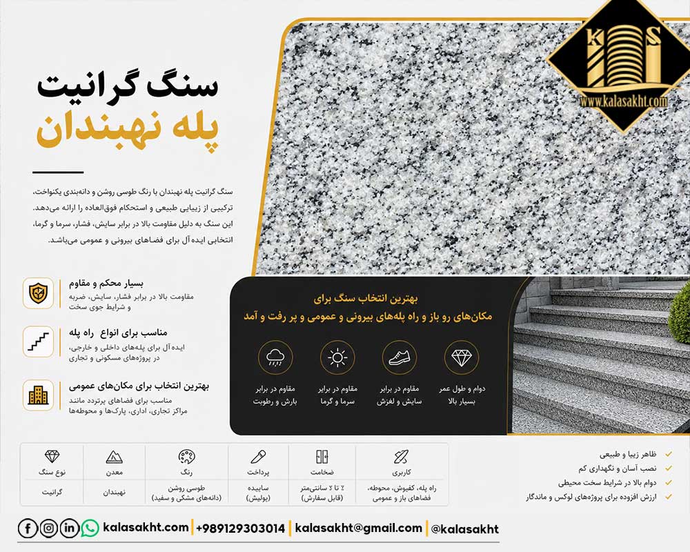 سنگ راه پله ی نهبندان آستان گرانیت