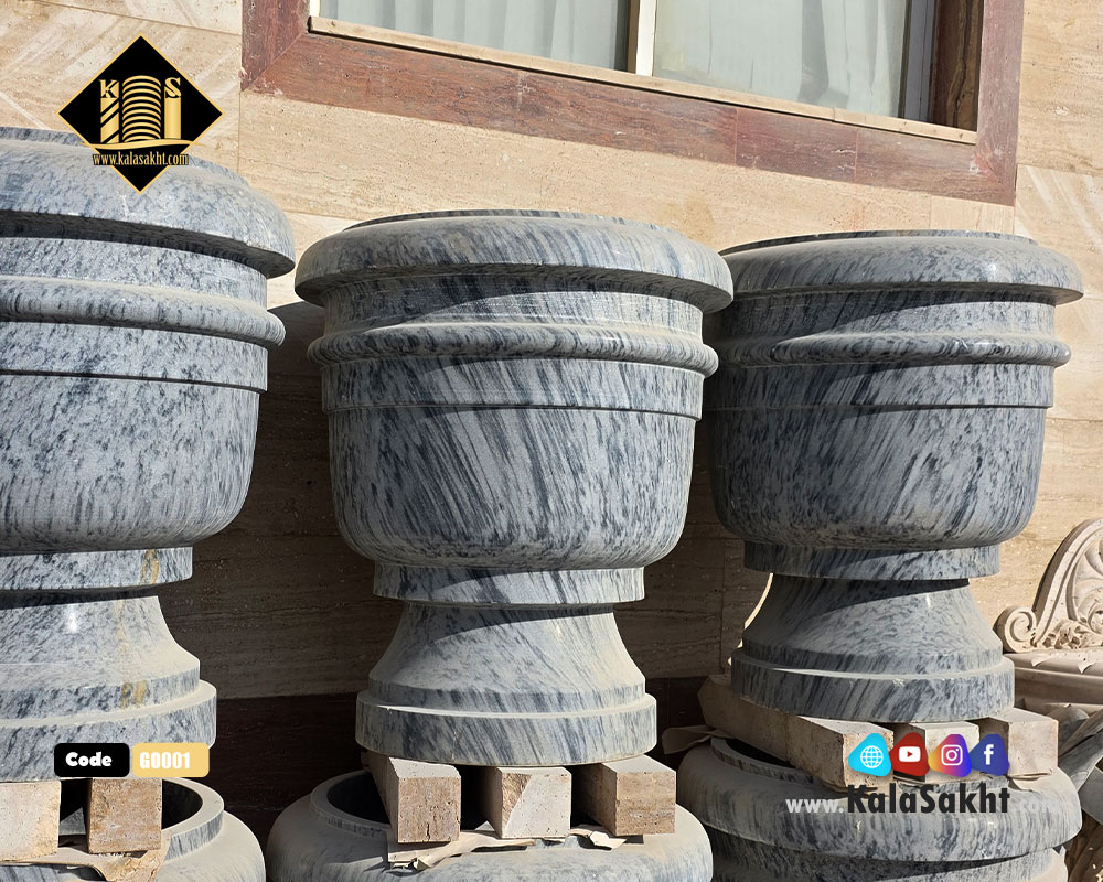 گلدان سنگی کریستال